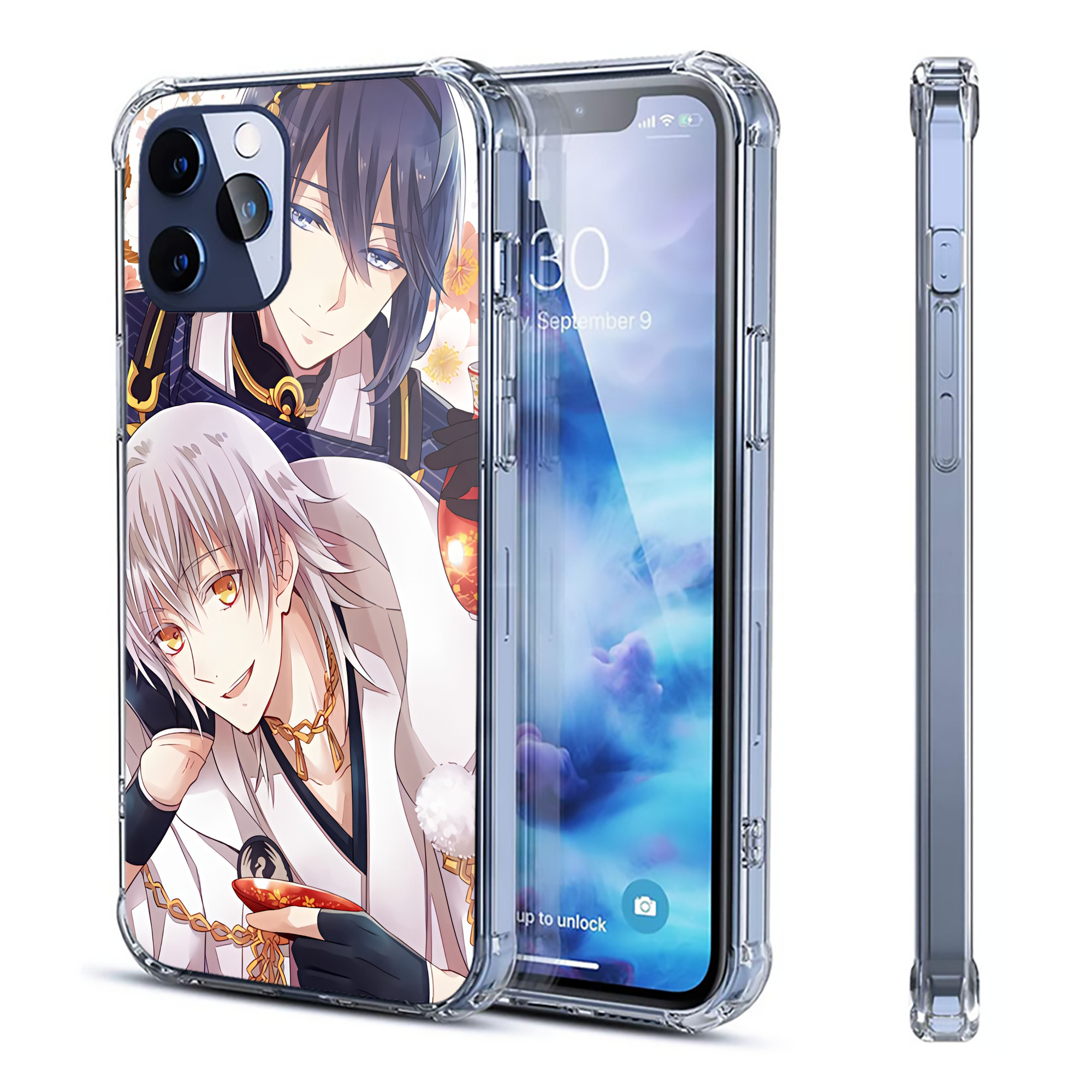 （画像用） 刀剣乱舞 Touken Ranbu 【iPhone 12シリーズ対応】透明スマホケース（クリアソフトケース）